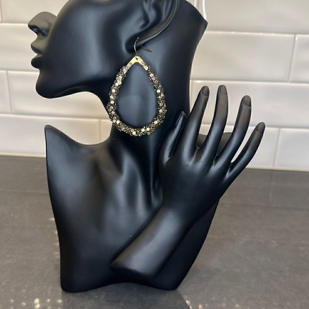 Brass Tone Earrings 